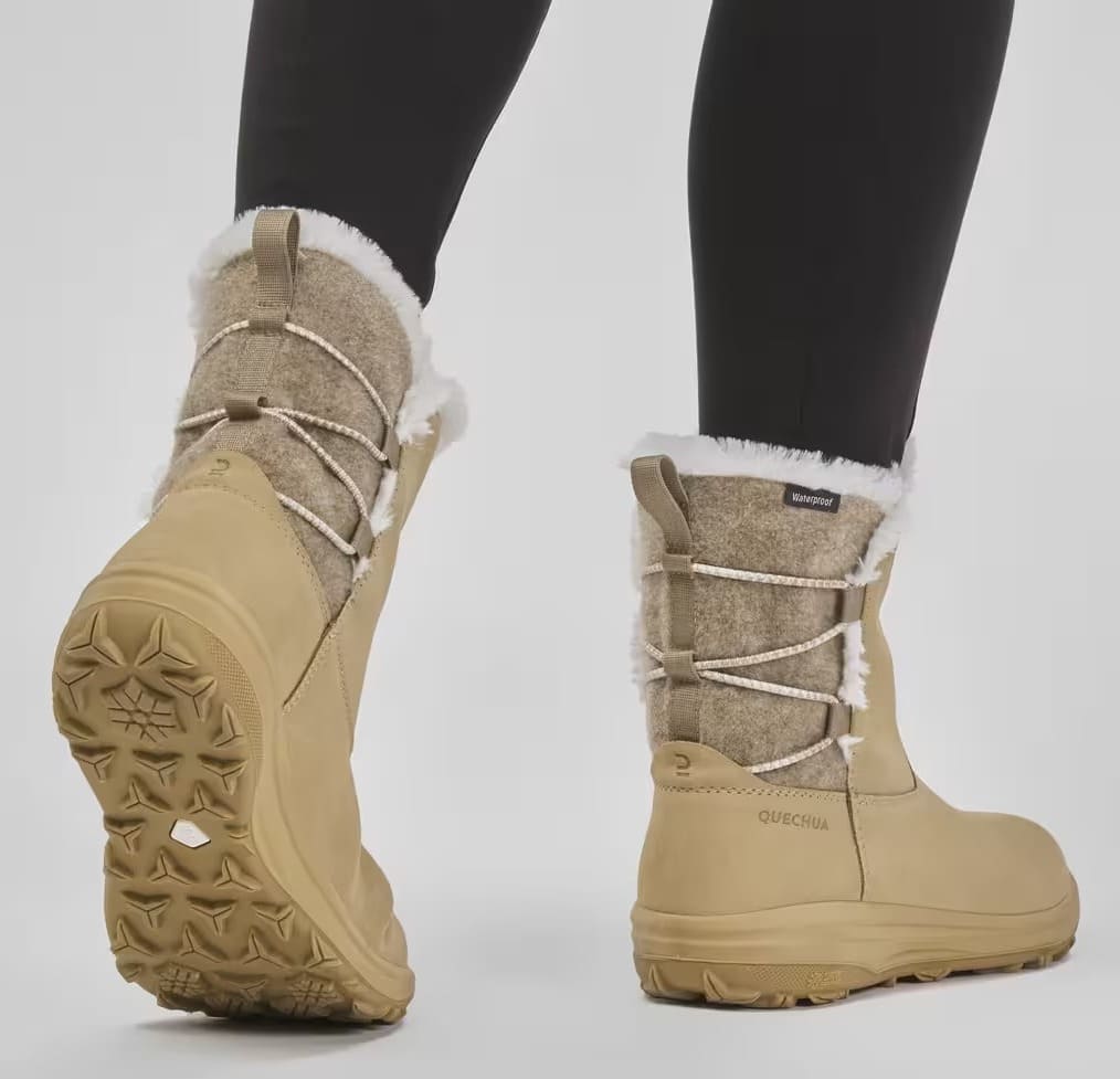 Las botas de nieve y apreski impermeables de piel Quechua SH500 en Decathlon
