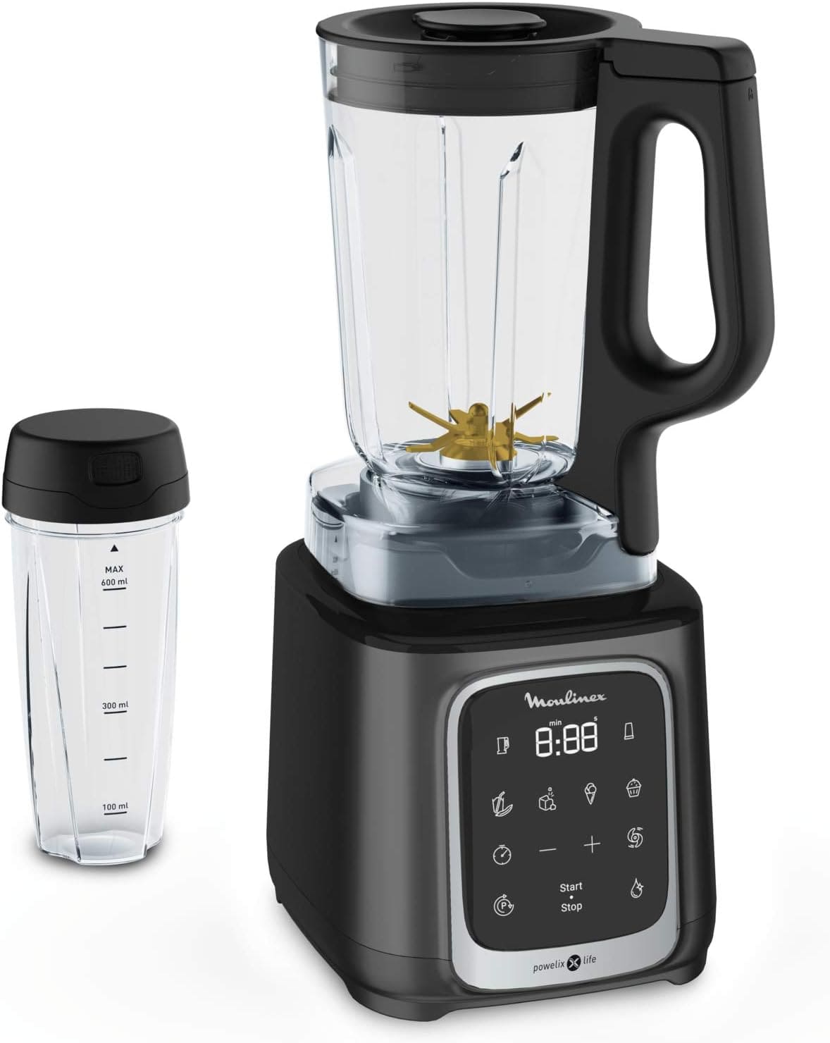 La batidora de vaso de 1600 W Moulinex InfinyMix LM91HD en Amazon
