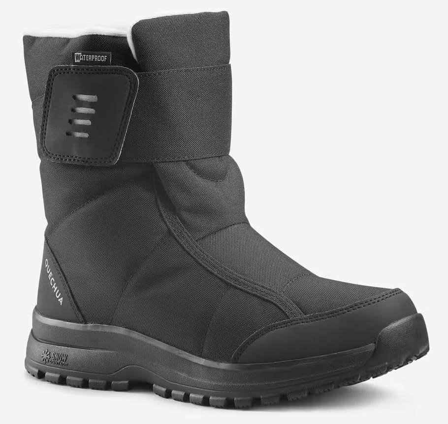 Botas de nieve y apreski impermeables con velcro Quechua SH100 caña media – alta