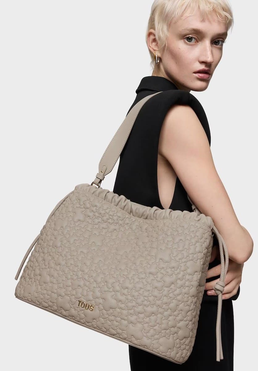 Bolso de hombro Puffy Bear grande con osos