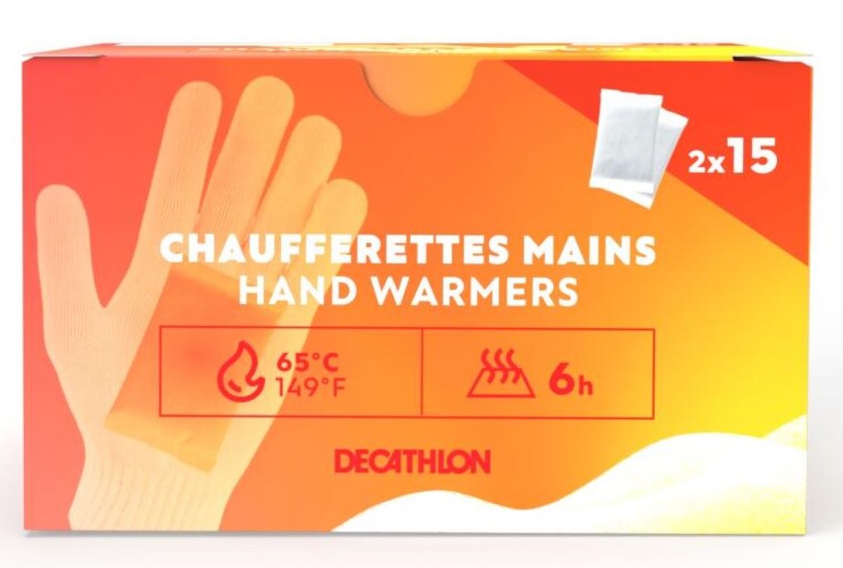 Pack de 30 calientamanos de bolsillo Wedze de Decathlon