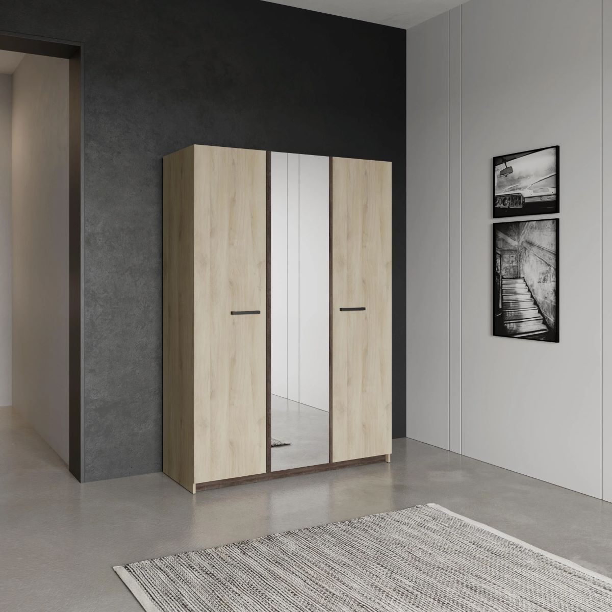 Armario WATSON con 3 puertas abatibles y espejo de Leroy Merlin