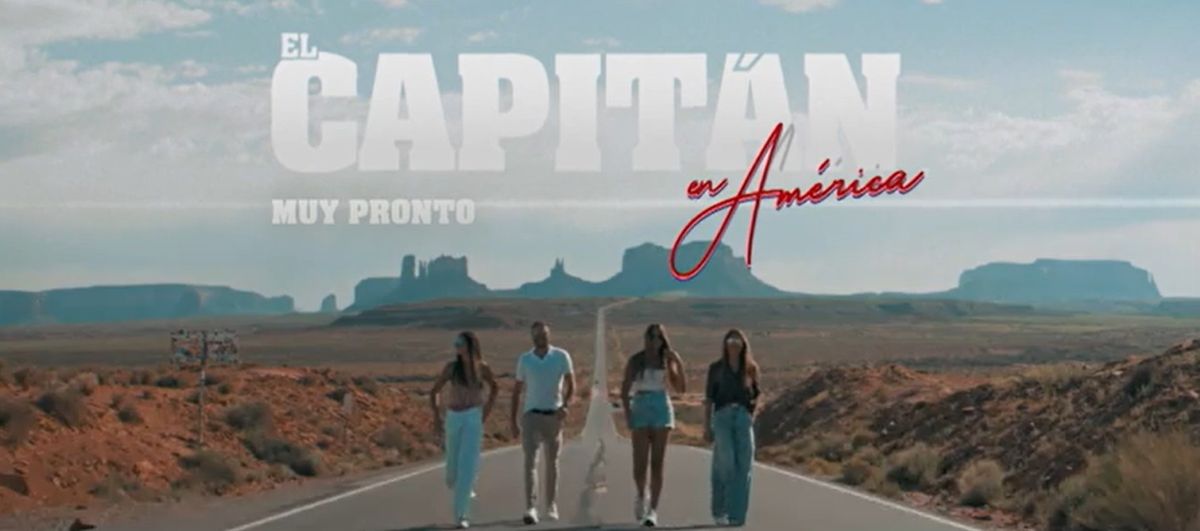 Joaquín Sánchez, Susana Saborido y sus hijas Daniela y Salma en 'Capitán en América' | Antena 3