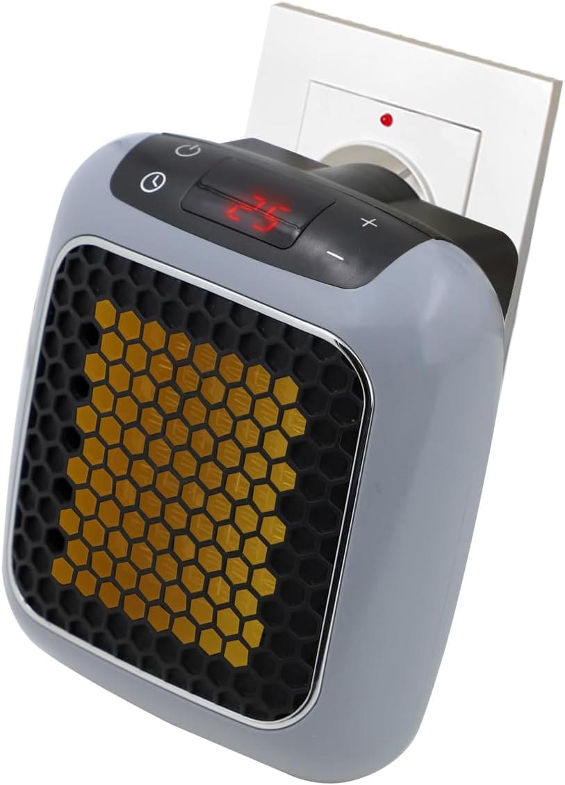 El nuevo mini calefactor de enchufe con temperatura ajustable UBOON de Amazon