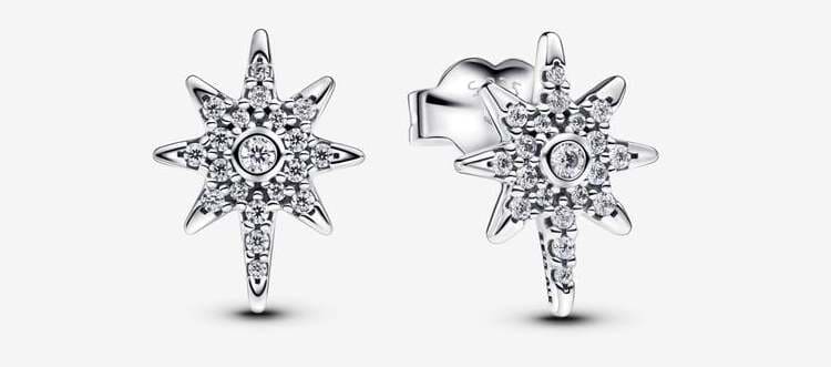 Los nuevos pendientes de botón Estrella Polar Brillante de Pandora