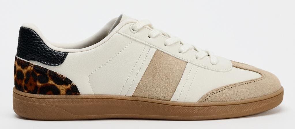 Las zapatillas deportivas bamba en contraste de Zara