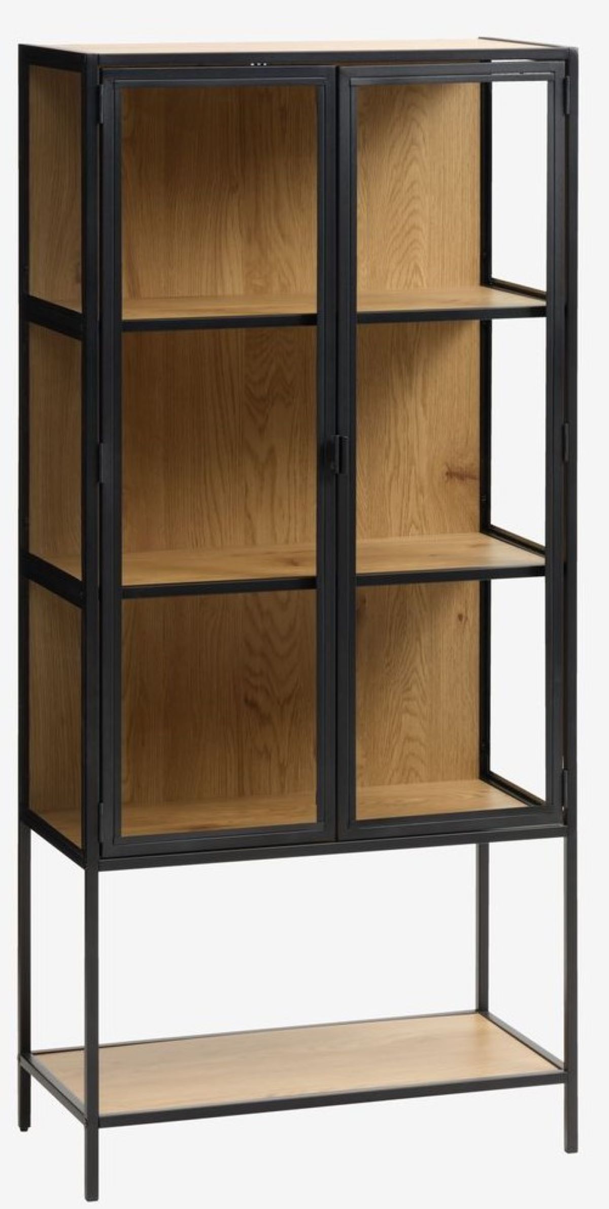 Mueble vitrina de la serie TRAPPEDAL de Jysk