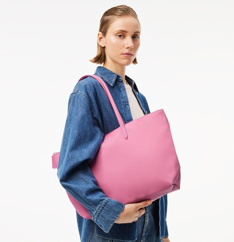 Bolso shopper grande con cremallera de Lacoste