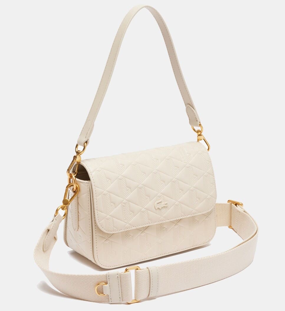 Lacoste Bolso de mensajero de piel maheki con cremallera