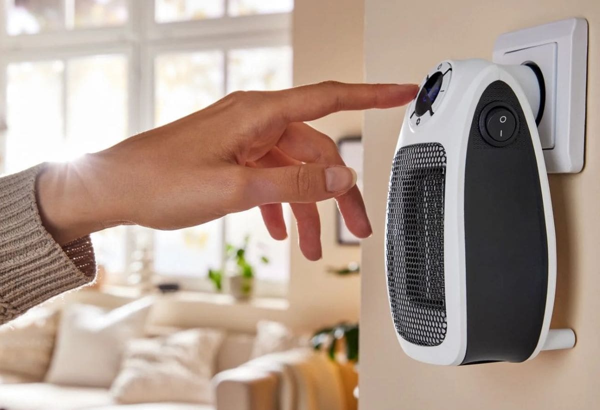 Calefactor cerámico de enchufe de 600 W Silver Crest