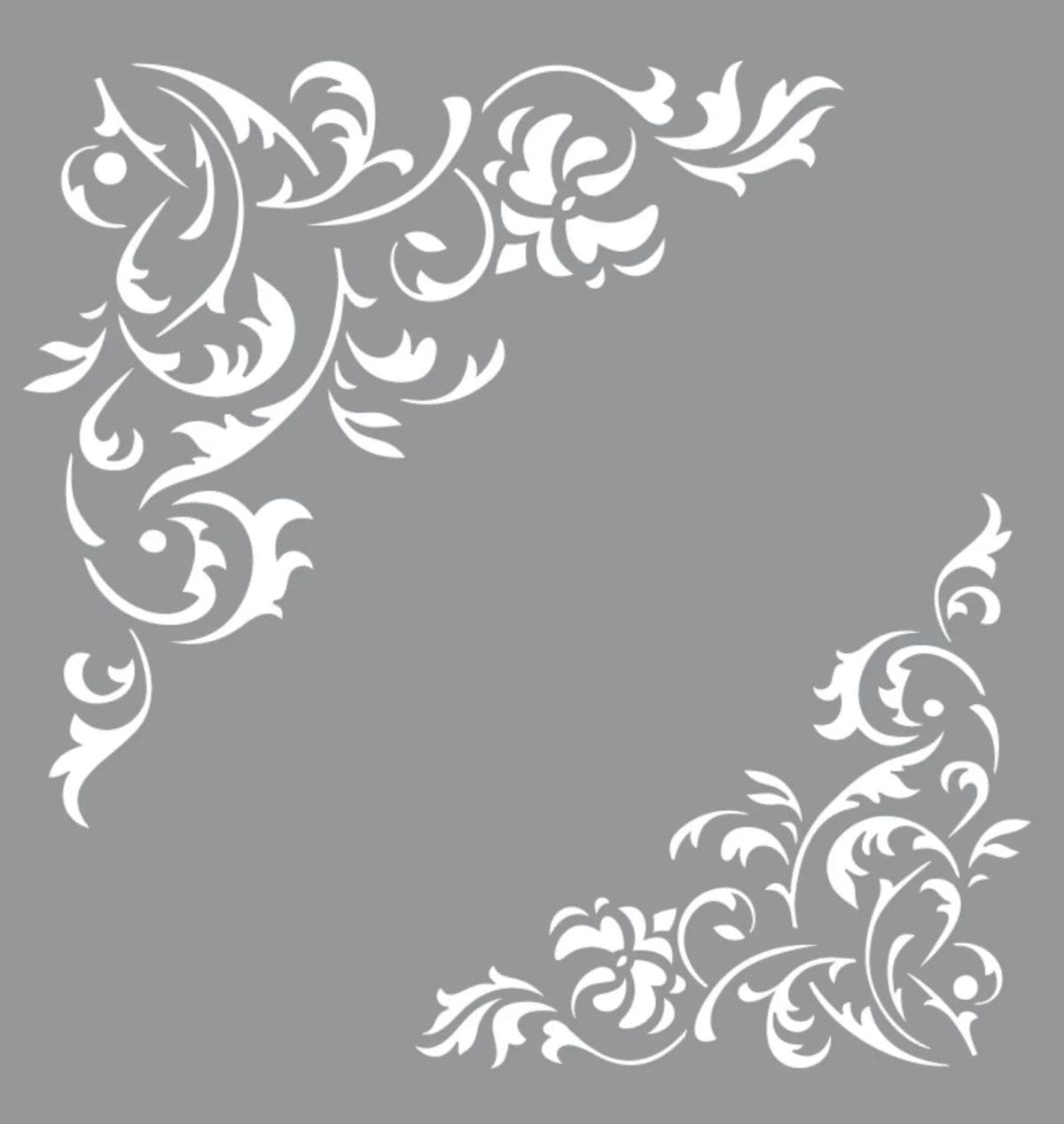 Stencil cenefa esquinas LA PAJARITA