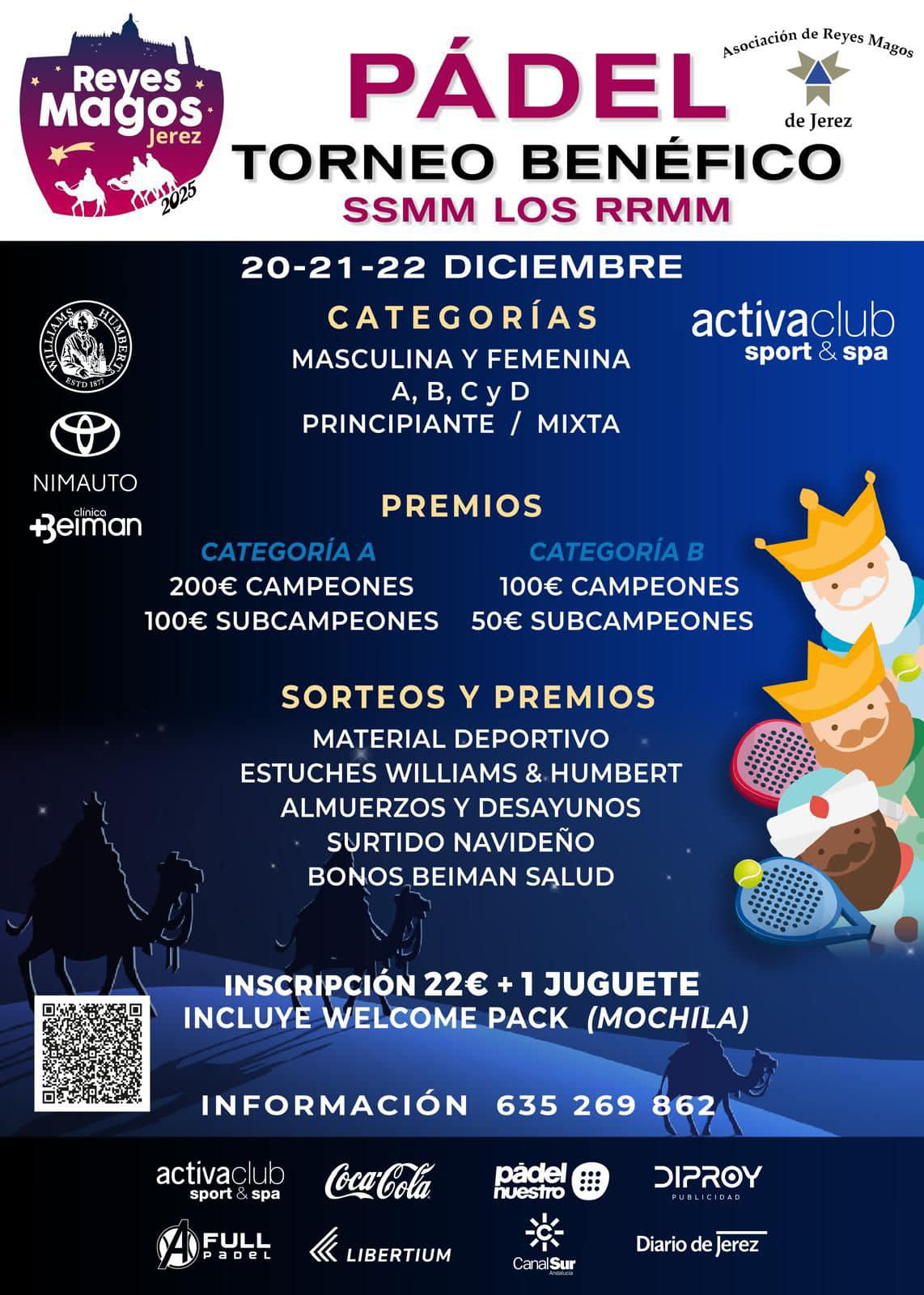 Torneo de Padel Benéfico Reyes Magos en Jerez