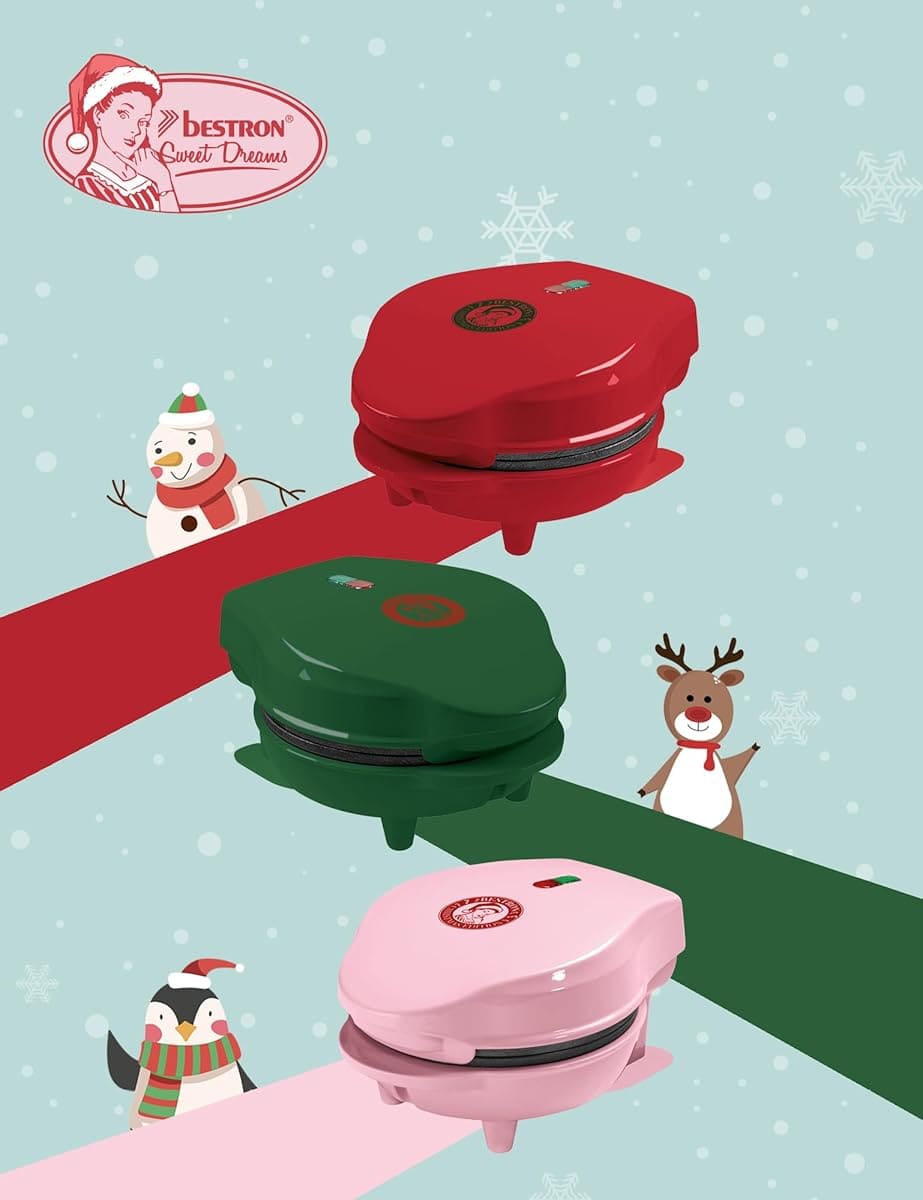 La nueva mini gofrera Christmas Edition de edición limitada Bestron en Amazon