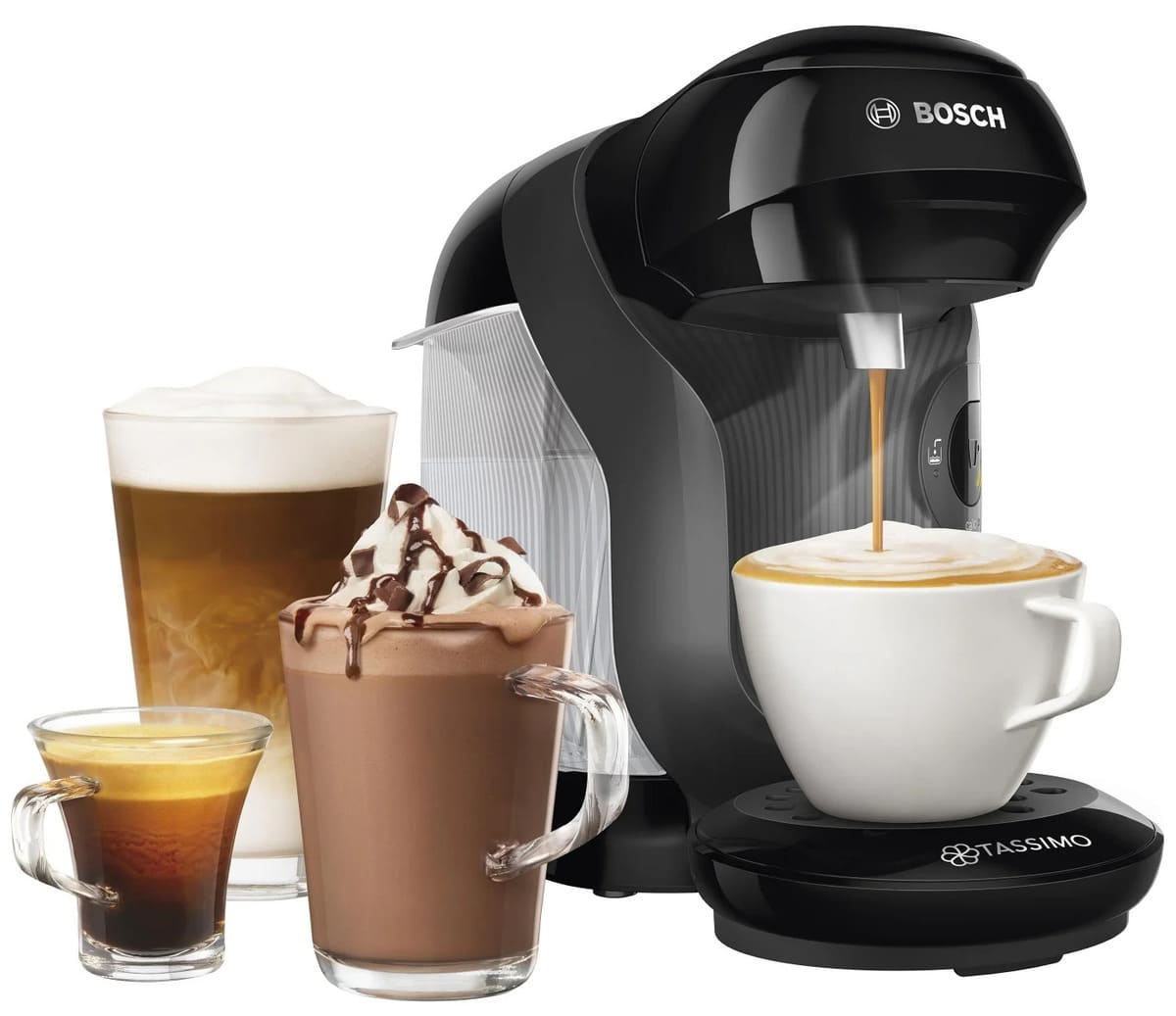 La cafetera Bosch Tassimo Style con 0,7 litros y de color negro en Carrefour