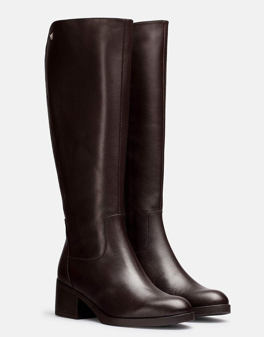 Wonders Botas Melissa mujer piel tacón bloque