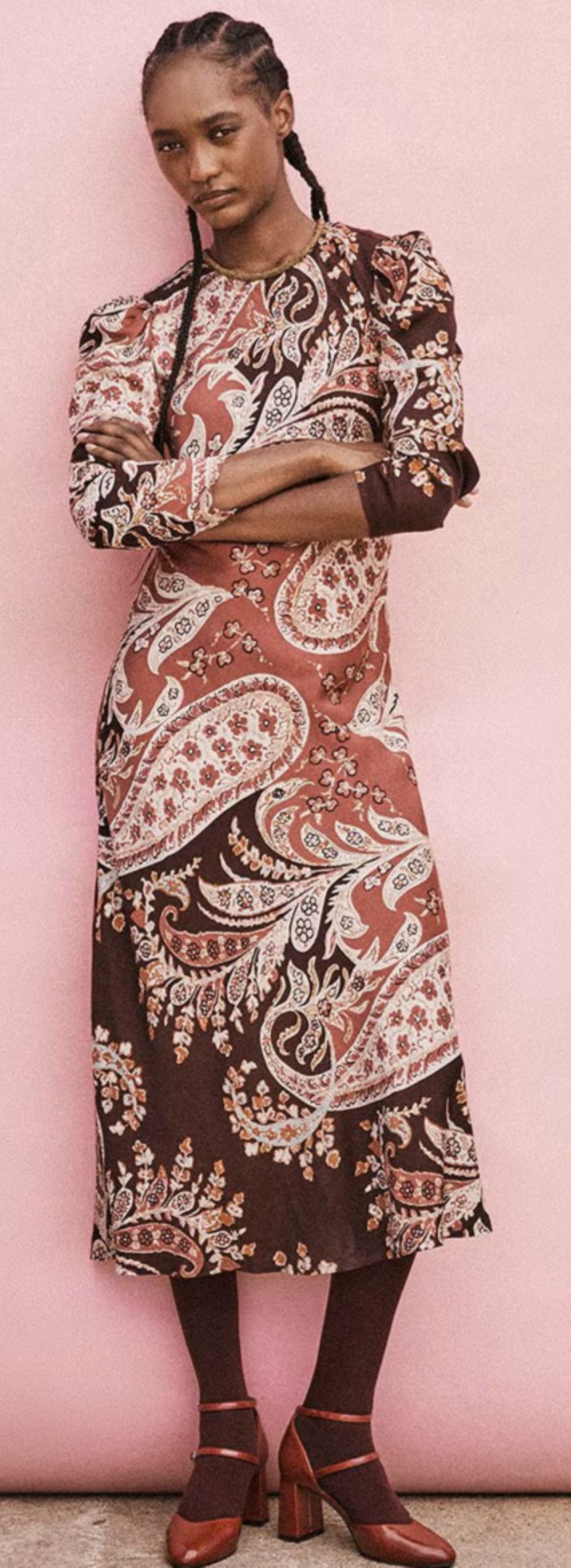 Vestido largo estampado Sfera de El Corte Inglés