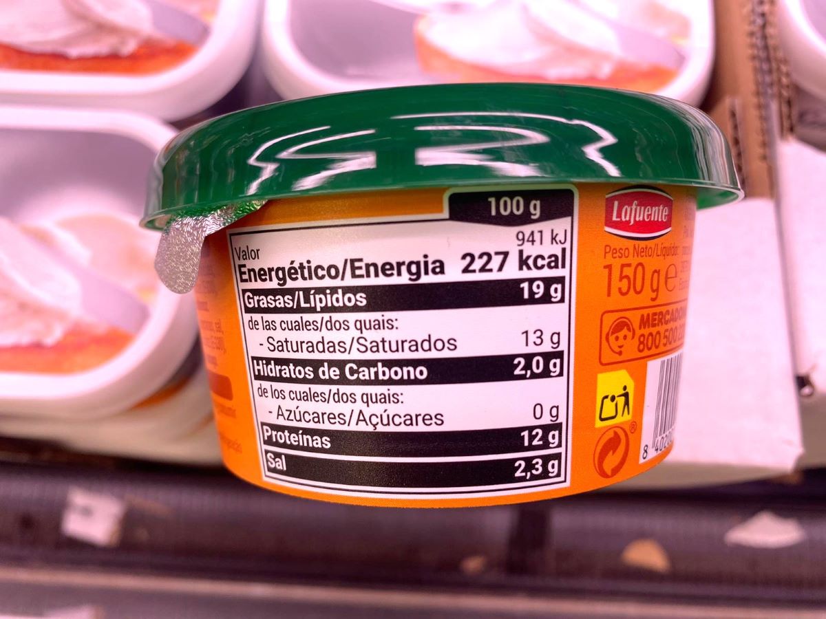 Valores energéticos de la crema Tex Mex de Mercadona