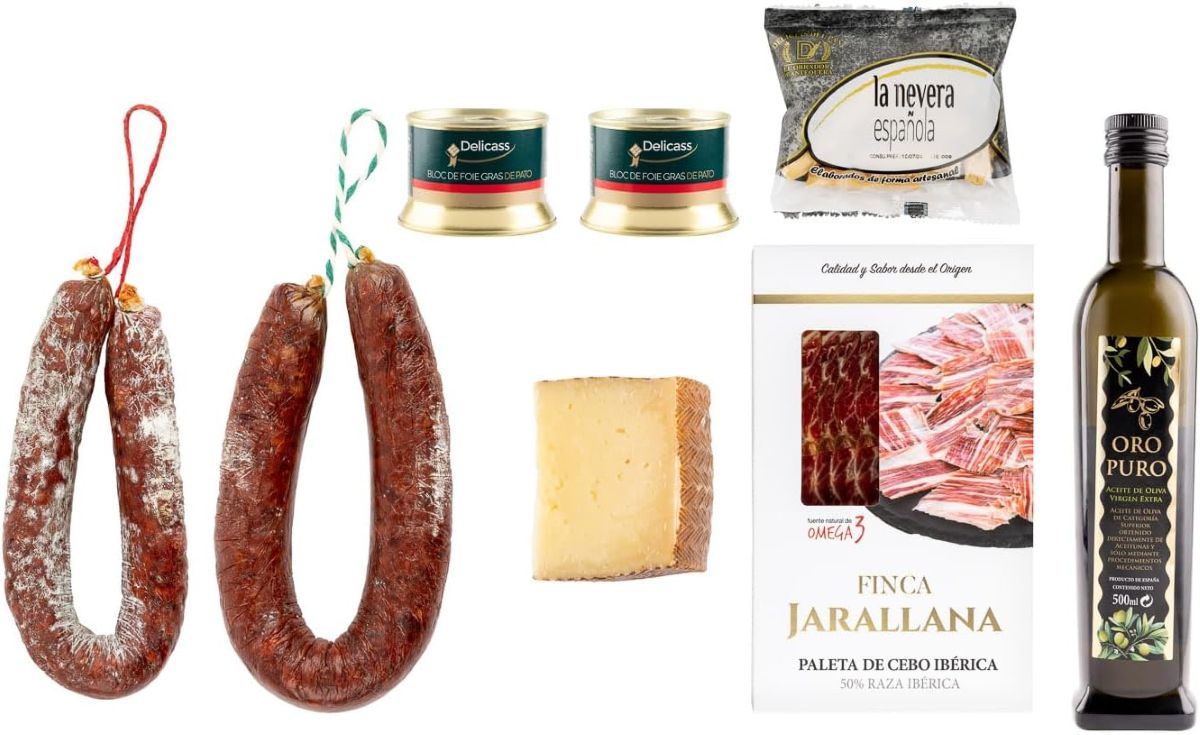 Lote gourmet de jamón ibérico de La Nevera Española