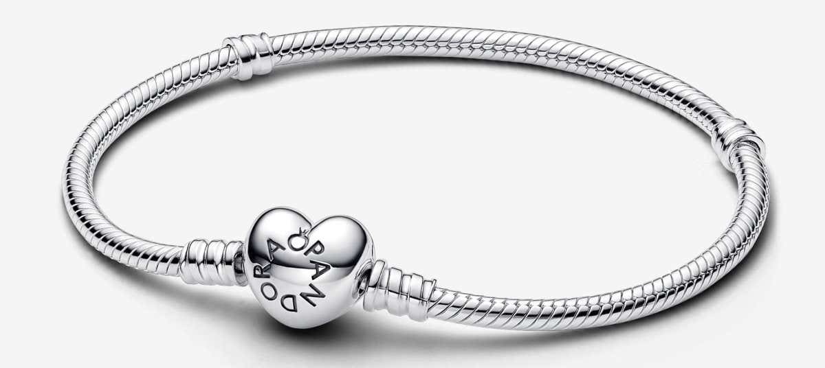 Conjunto de Regalo Pulsera y Charm Corazón Grabable de Pandora