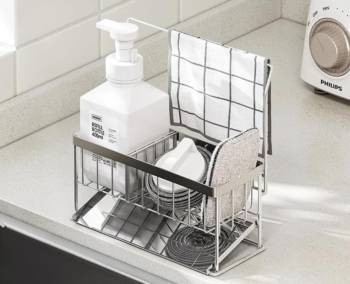 Estante de almacenamiento pare el fregadero Cimvidi de Amazon