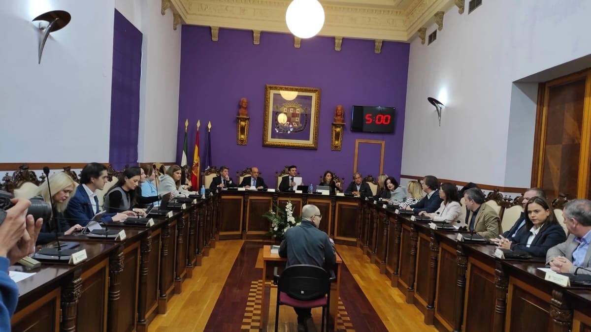 Imagen de la celebración del último pleno en el Ayuntamiento de Jaén