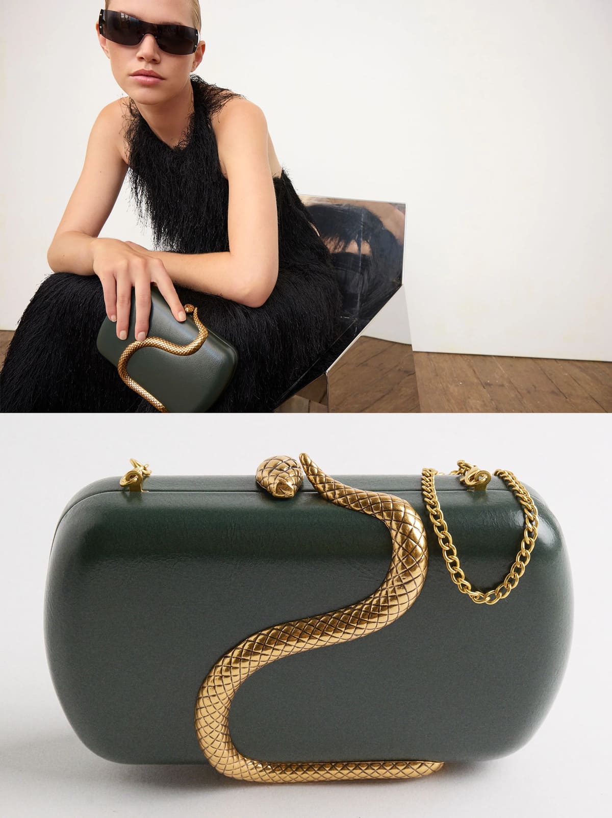 Clutch de fiesta de serpiente