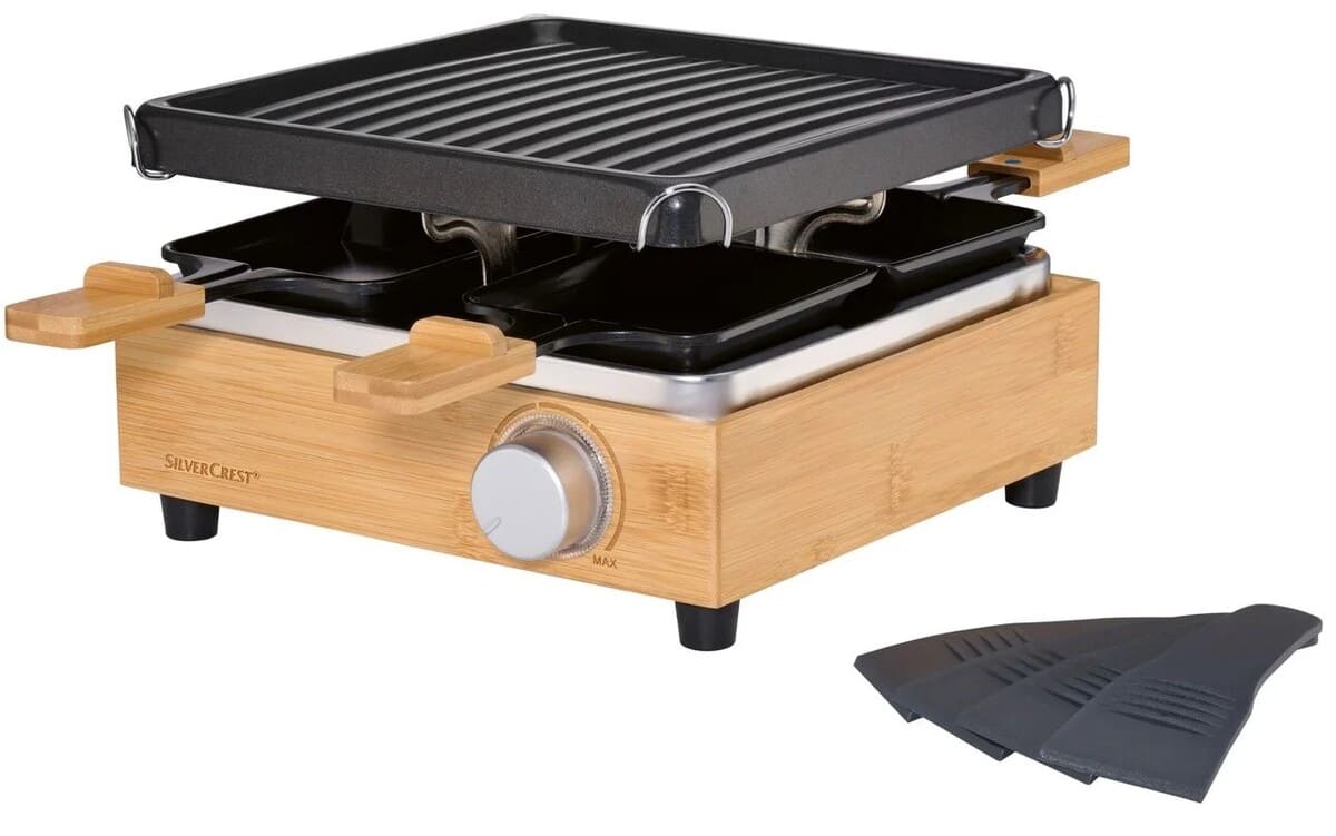 Reclette grill de bambú