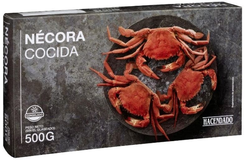 Nécora cocida Hacendado congelada