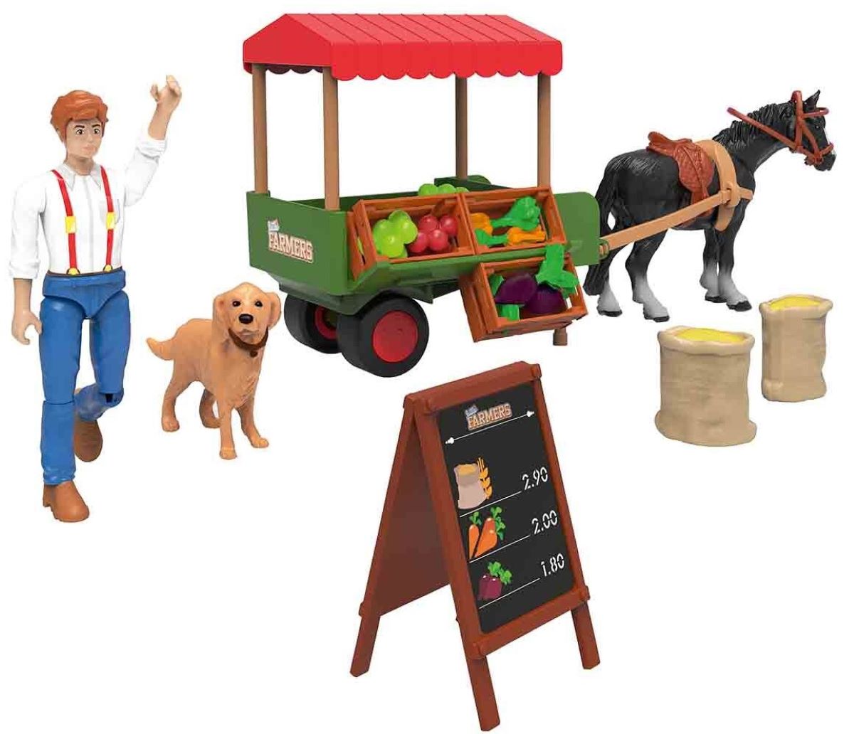 Juguete puesto de mercado para granjero de Lidl