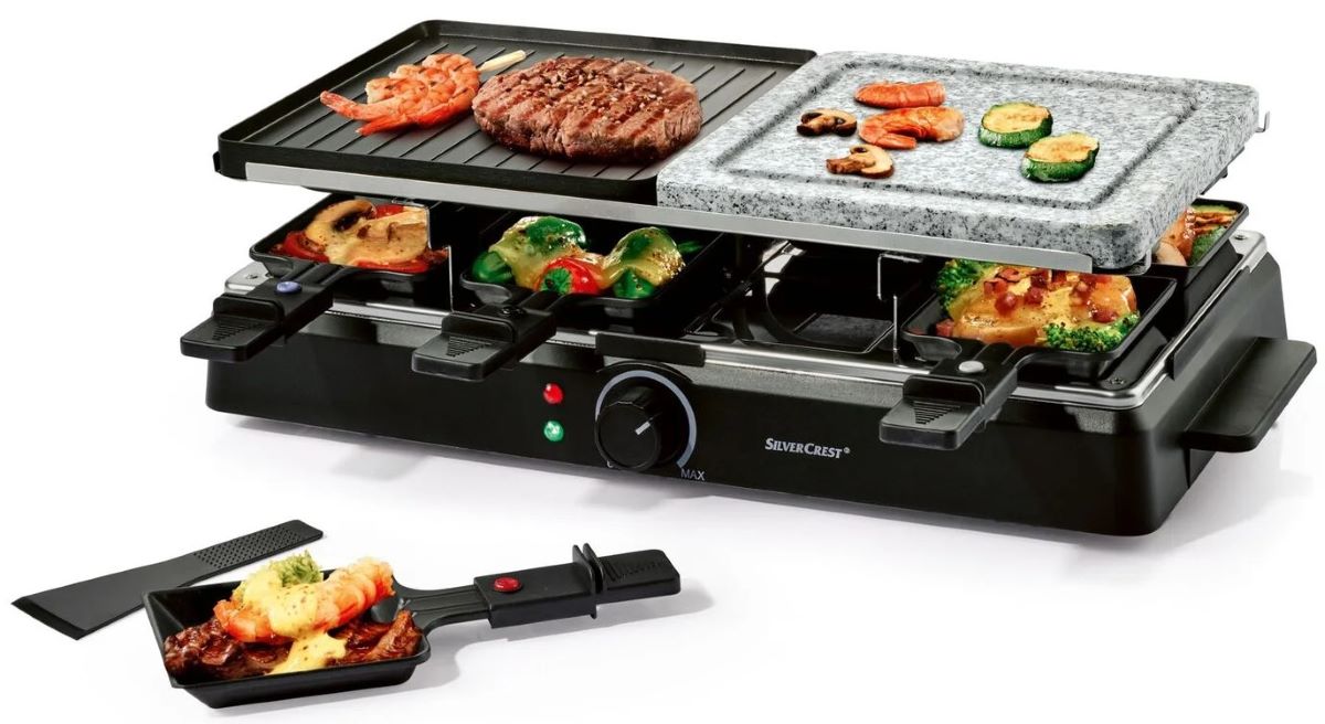 Raclette grill de 1400 W SilverCrest de Lidl
