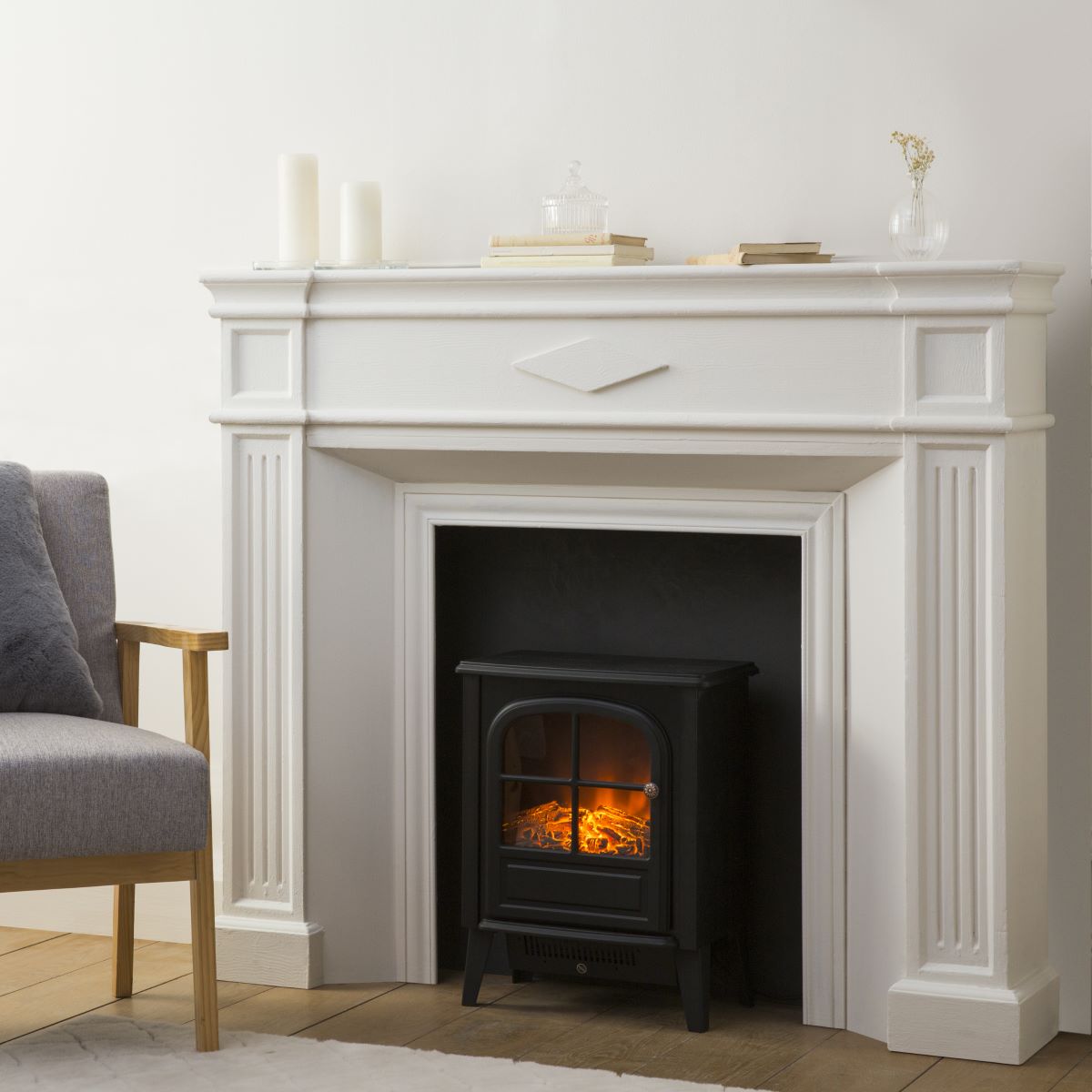 Chimenea eléctrica EQUATION Flux 4 de Leroy Merlin