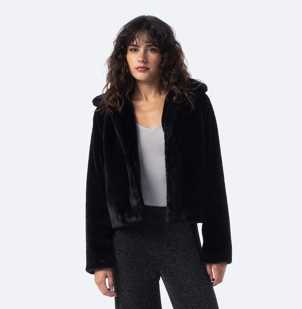 Abrigo bolero con efecto de pelo de Mujer TEX de Carrefour