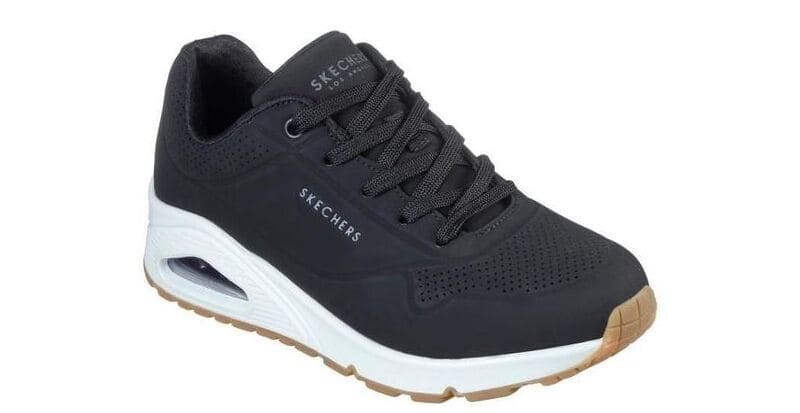 Las zapatillas deportivas de mujer Skechers Uno en color negro en Carrefour
