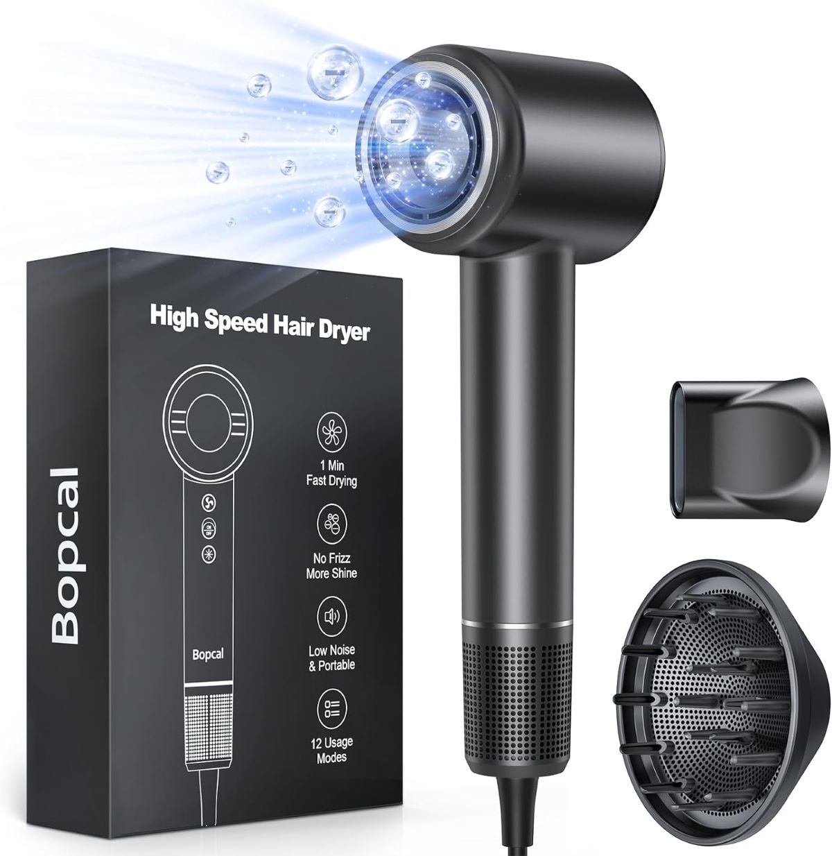 Secador de pelo iónico Bopcal de Amazon