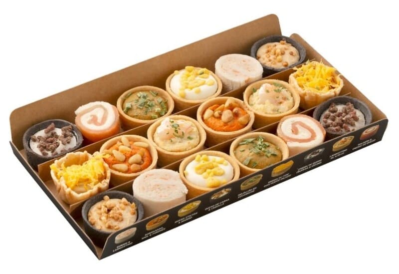 Canapés de tartaletas congelados Listo para Comer