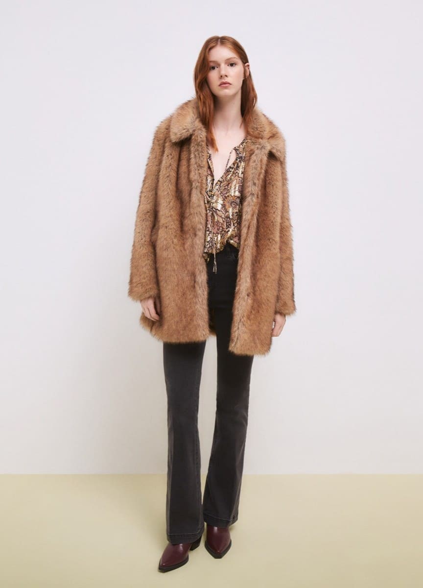 Tintoretto Abrigo de mujer pelo cuello bebé