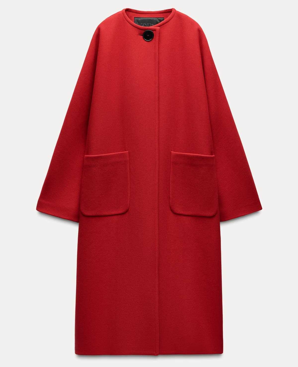 Abrigo mezcla lana manteco zw collection de Zara