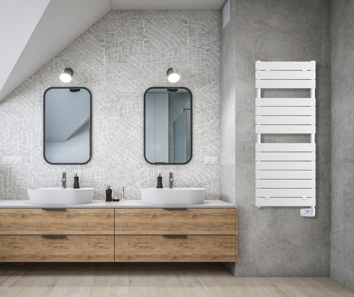 Toallero eléctrico de fluido caloportador decorativo de Carrefour