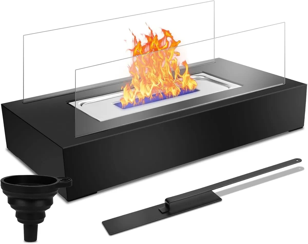 La chimenea de bioetanol para uso interior y exterior de Leroy Merlin