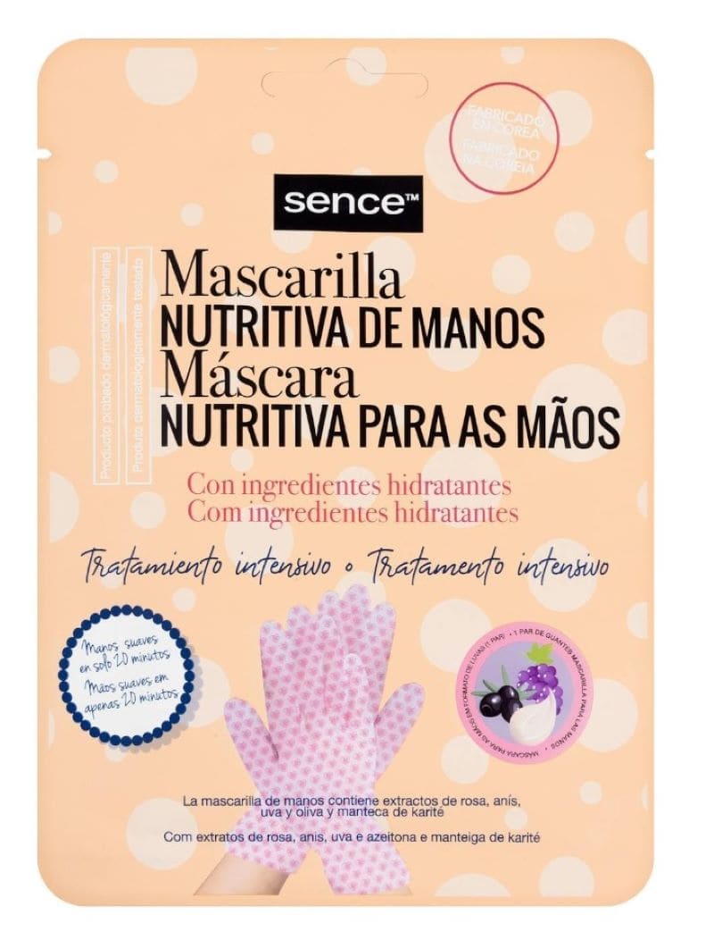 Mascarilla de manos nutritiva Sence tratamiento intensivo