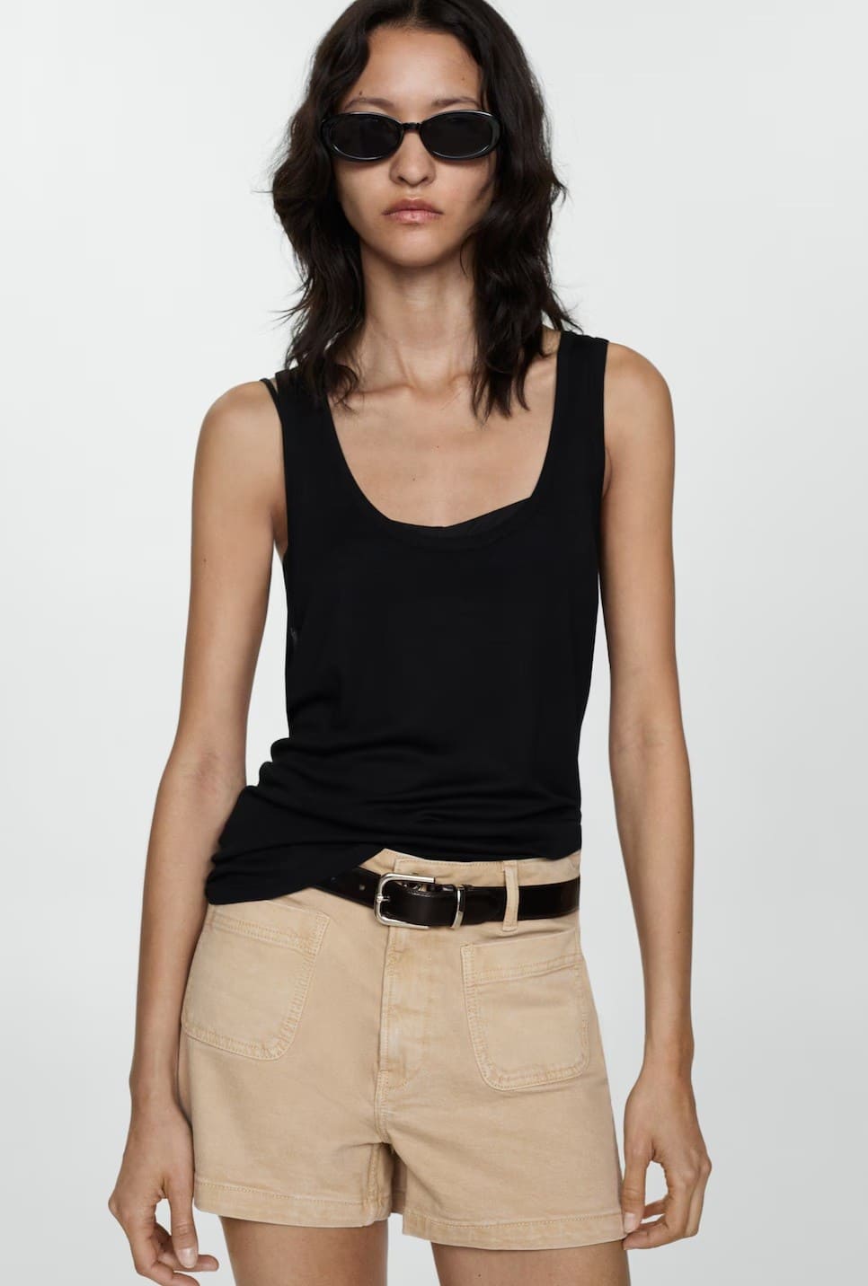 Shorts vaqueros bolsillos de Mango