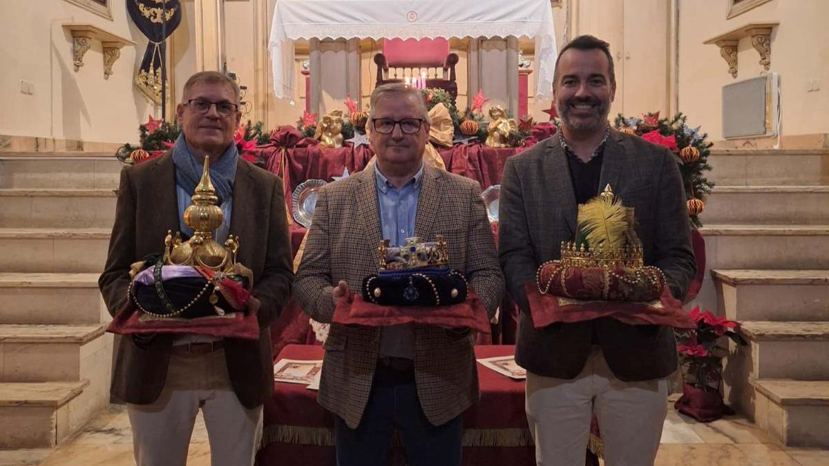 Representantes de los Reyes Magos en la Hermandad del Perdón