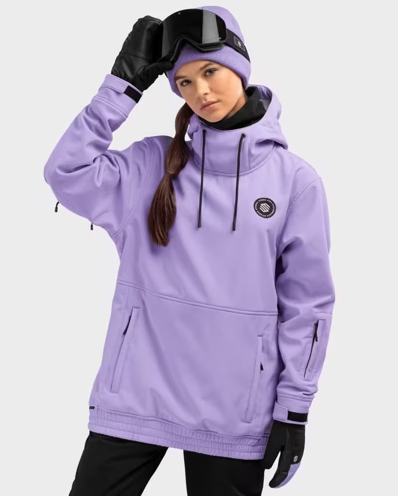 La chaqueta para snowboard y esquí para mujer W1-W Snowy color lavanda de Siroko en Decathlon