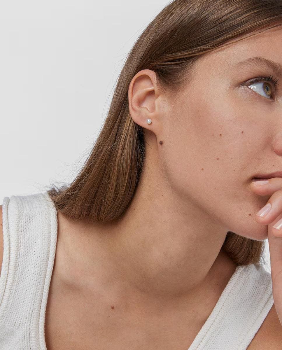 Pendientes Baby Tous de oro y perlas