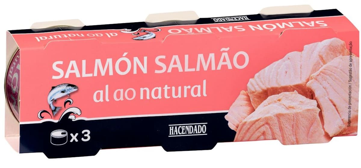 Salmón al natural Hacendado