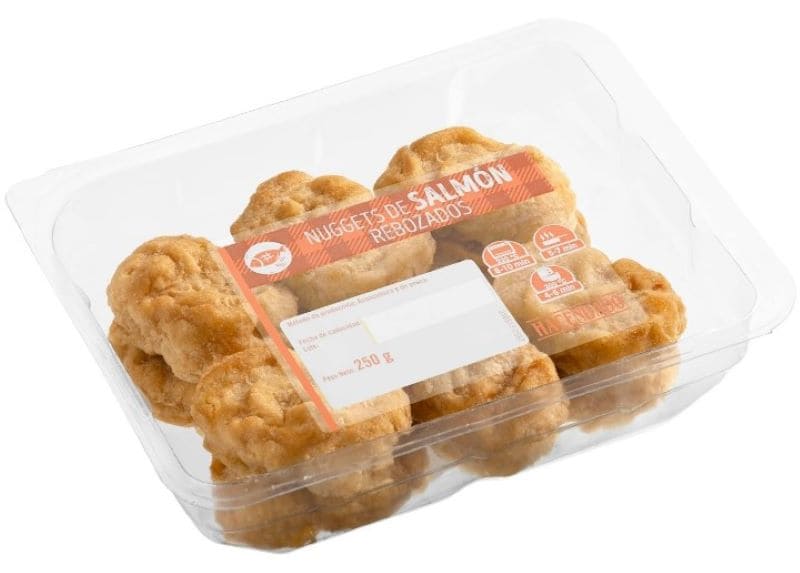 Nuggets de salmón rebozados