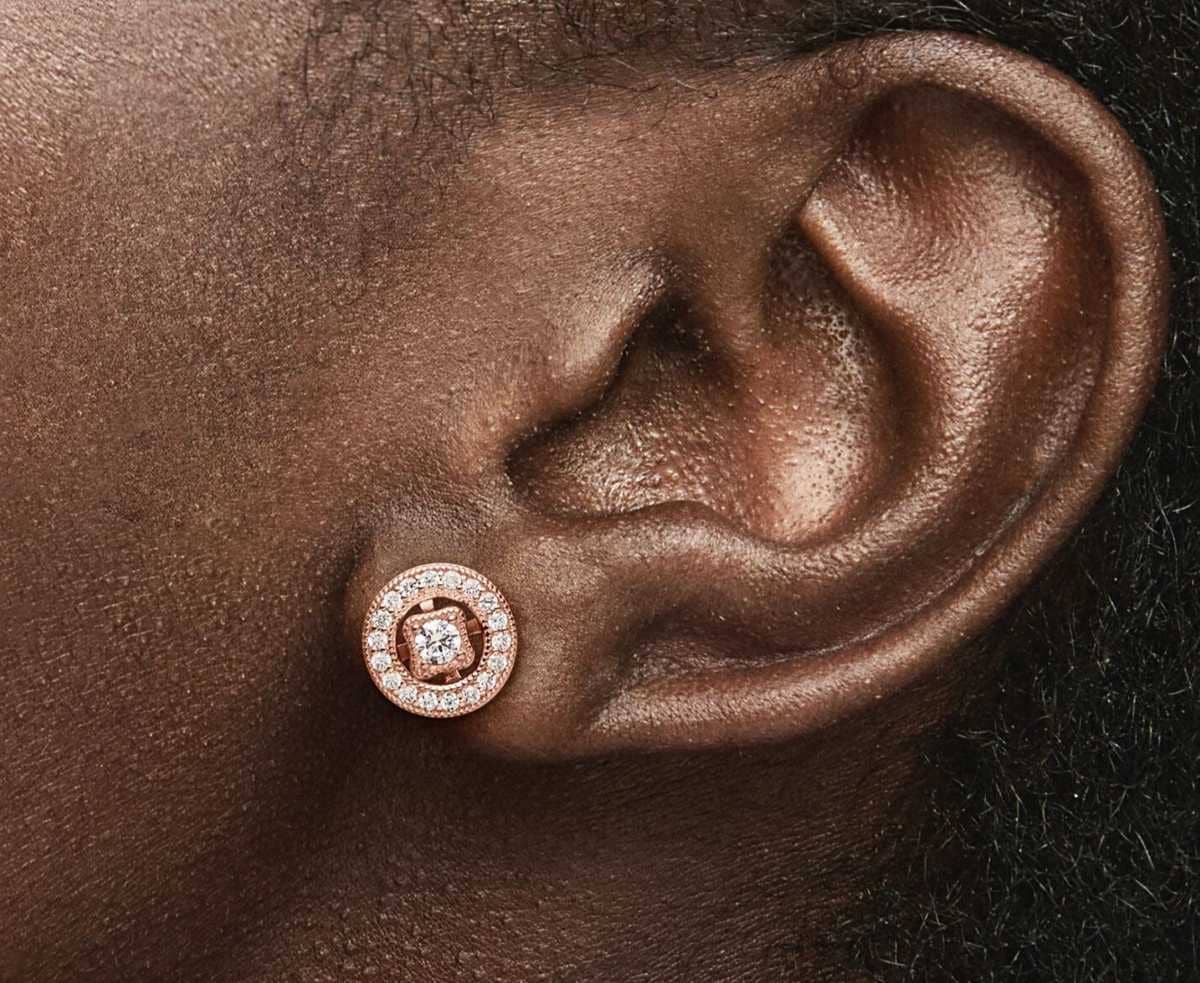 Pendientes de Botón Círculo Vintage con doble opción de Pandora