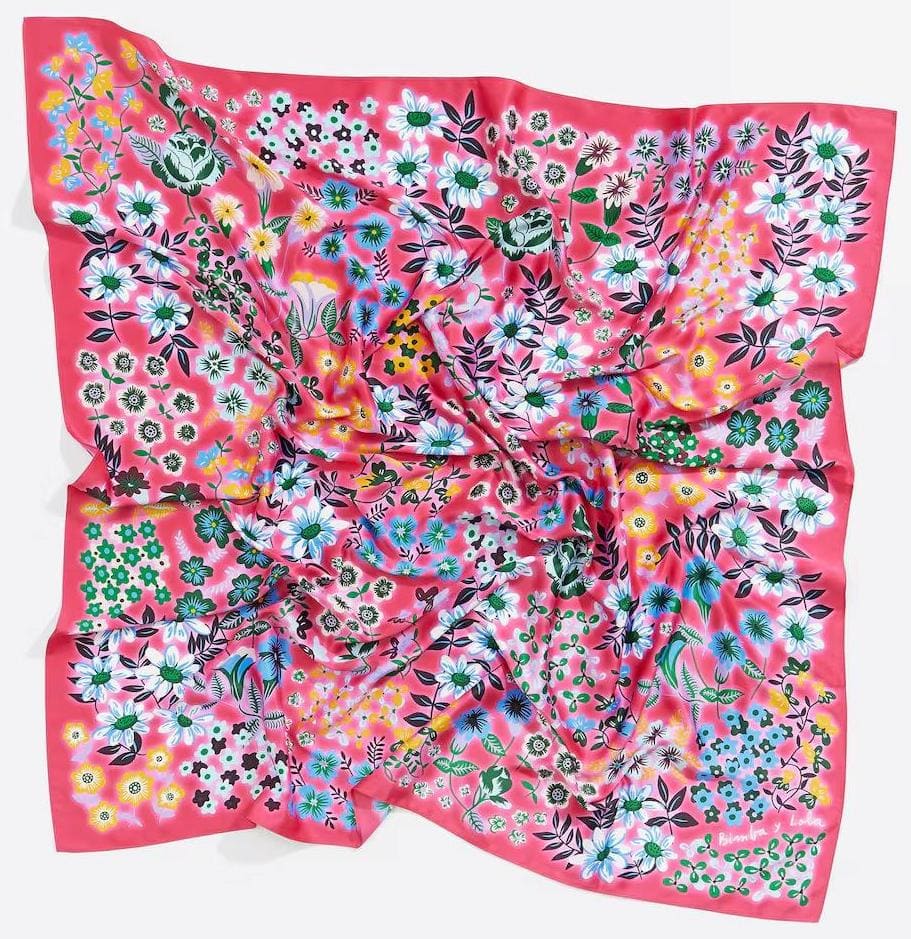 Pañuelo cuadrado con estampado Bimba y Lola