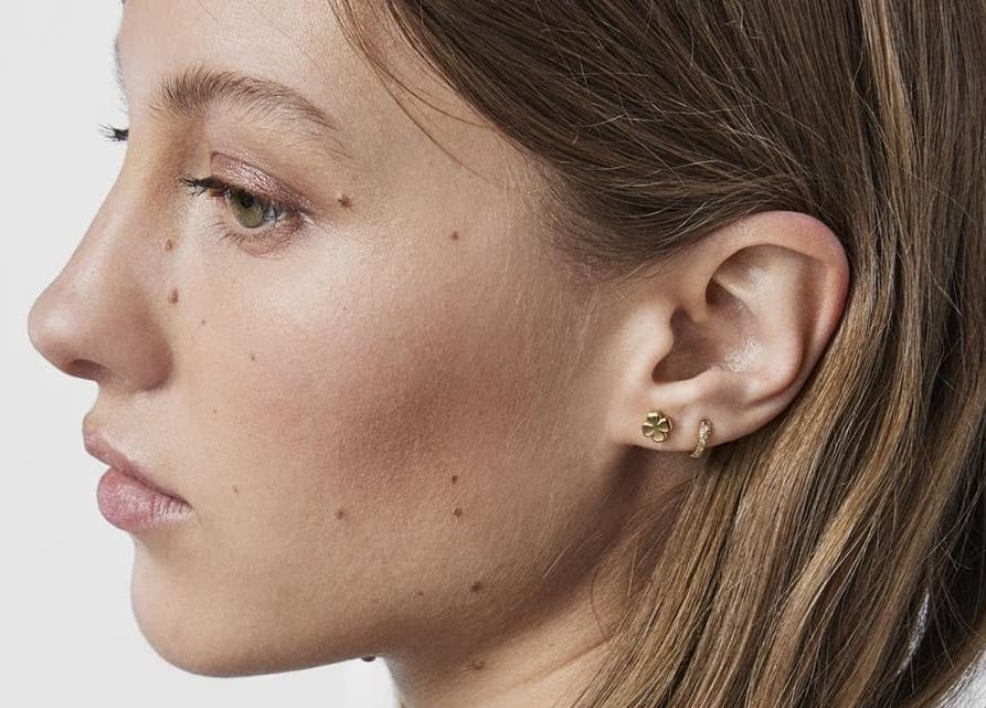 Tous Pendientes Good Vibes trébol de cuatro hojas de oro amarillo