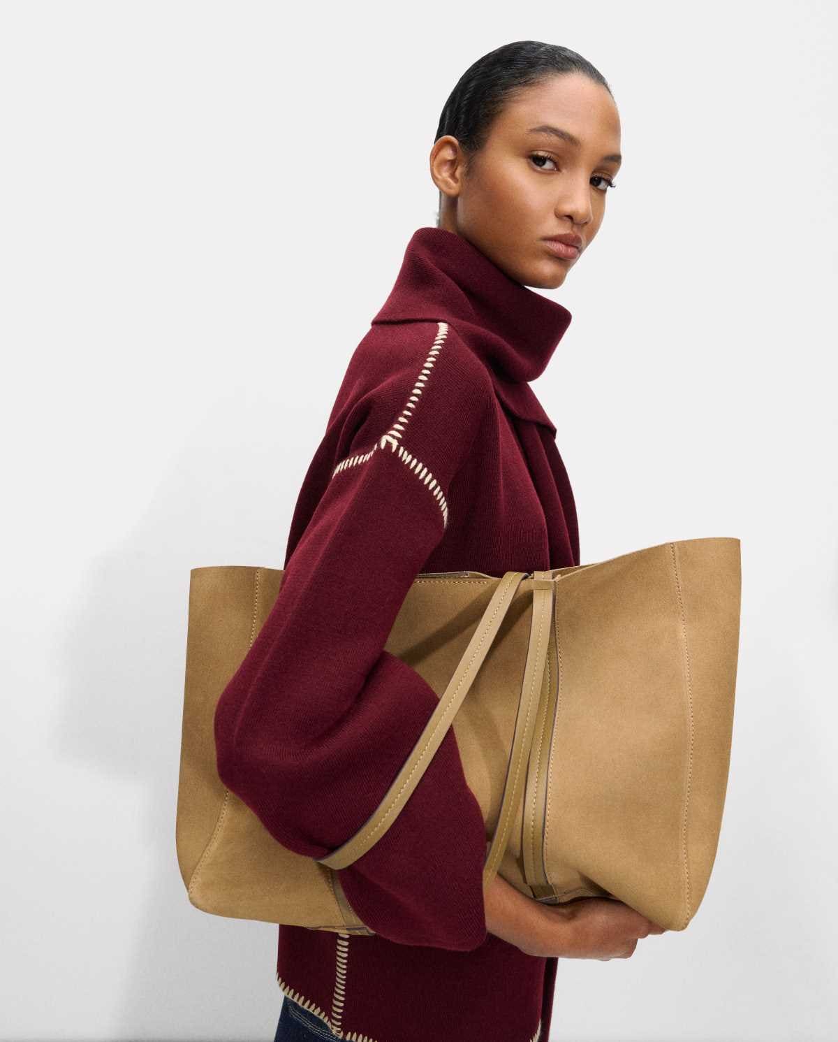 Bolso Shopper De Piel Con Bolso Removible de Parfois